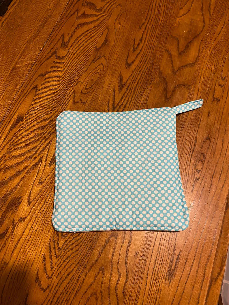 Blue Baking Supplies Hot Pad Set