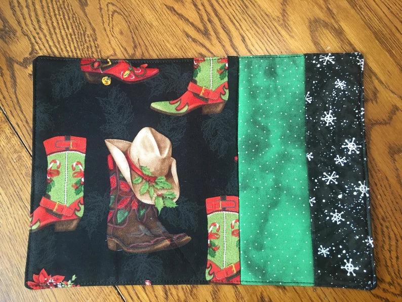 Cowboy Christmas Mug Rug