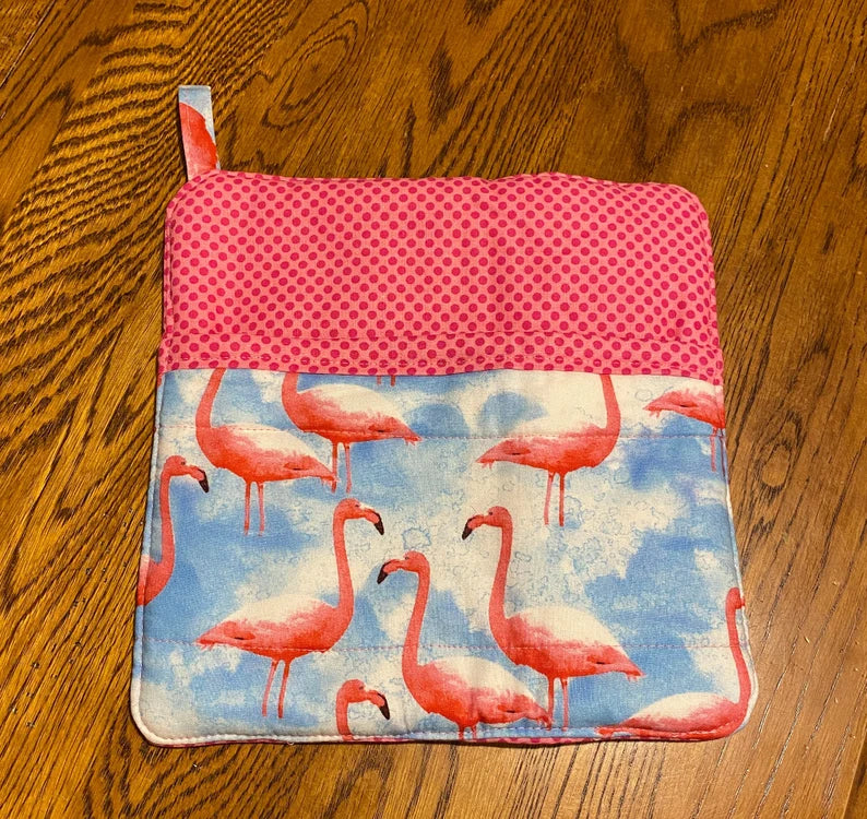 Flamingo Hot Pad Set