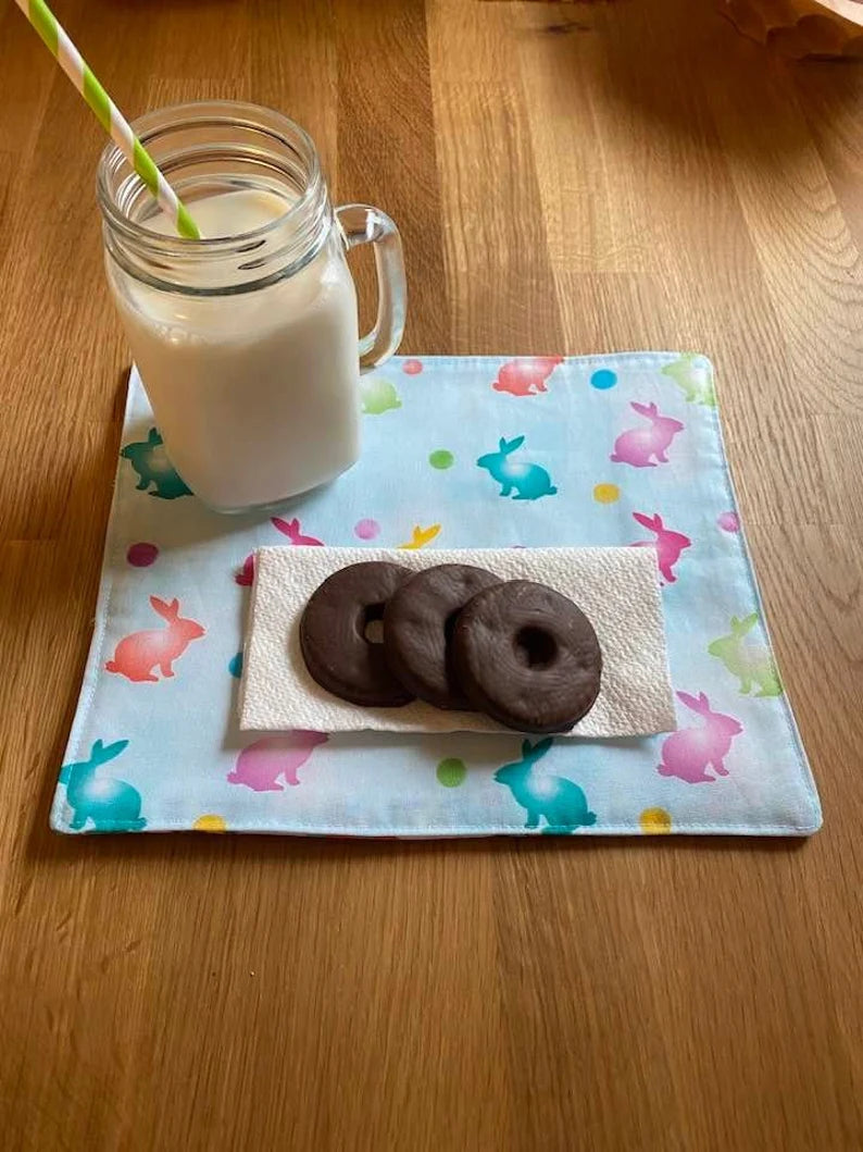 Pastel Color Easter Egg Mug Rug