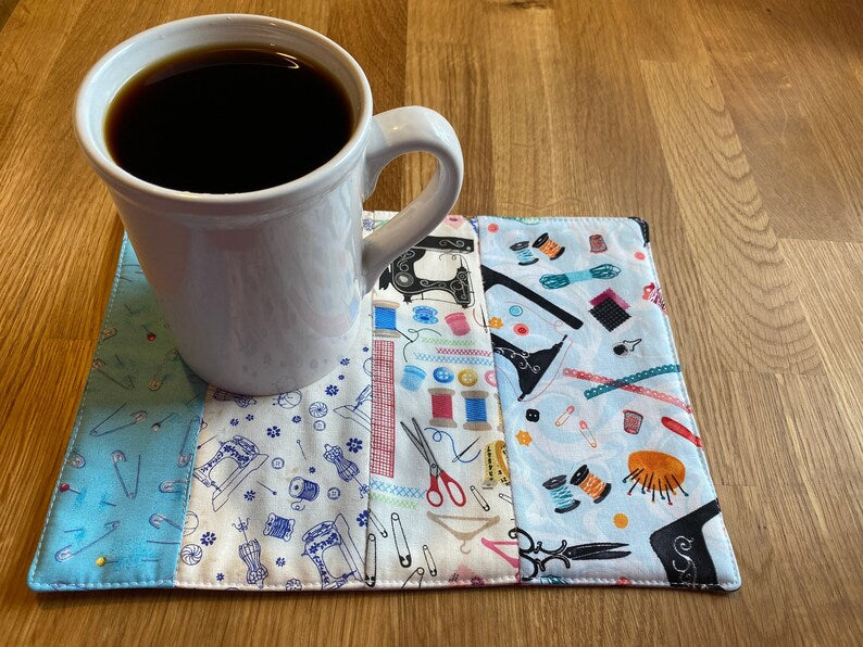 Sewing Notions Mug Rug