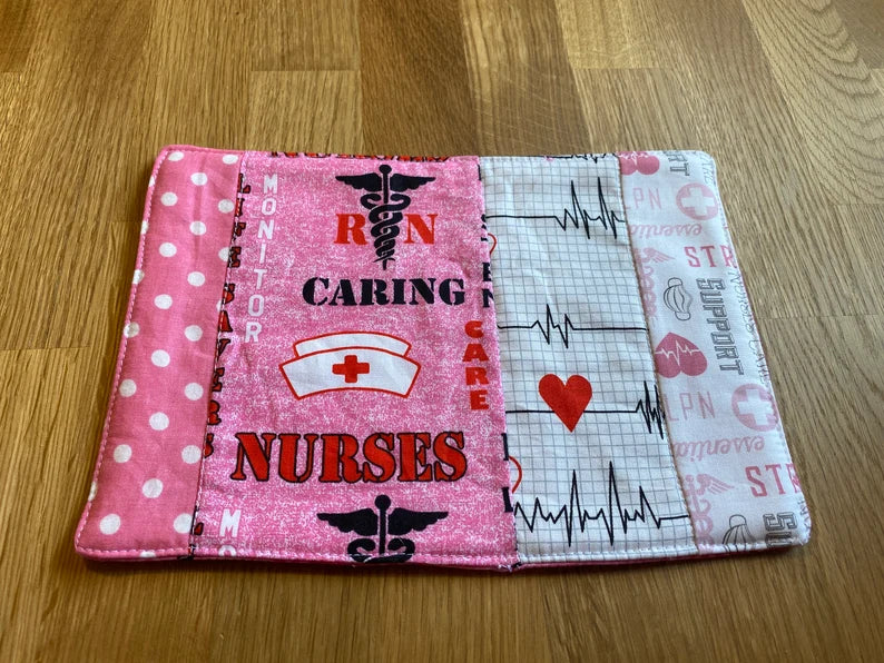 Support Nurses Mug Rug - Pink