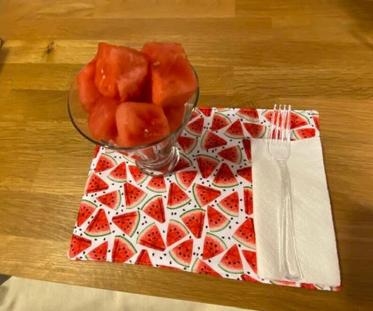 Watermelon Mug Rug