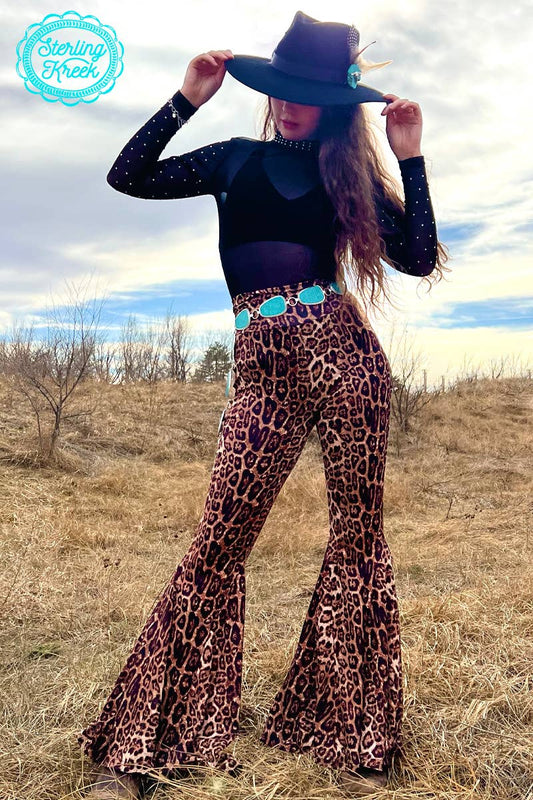 Leopard Bell Bottoms